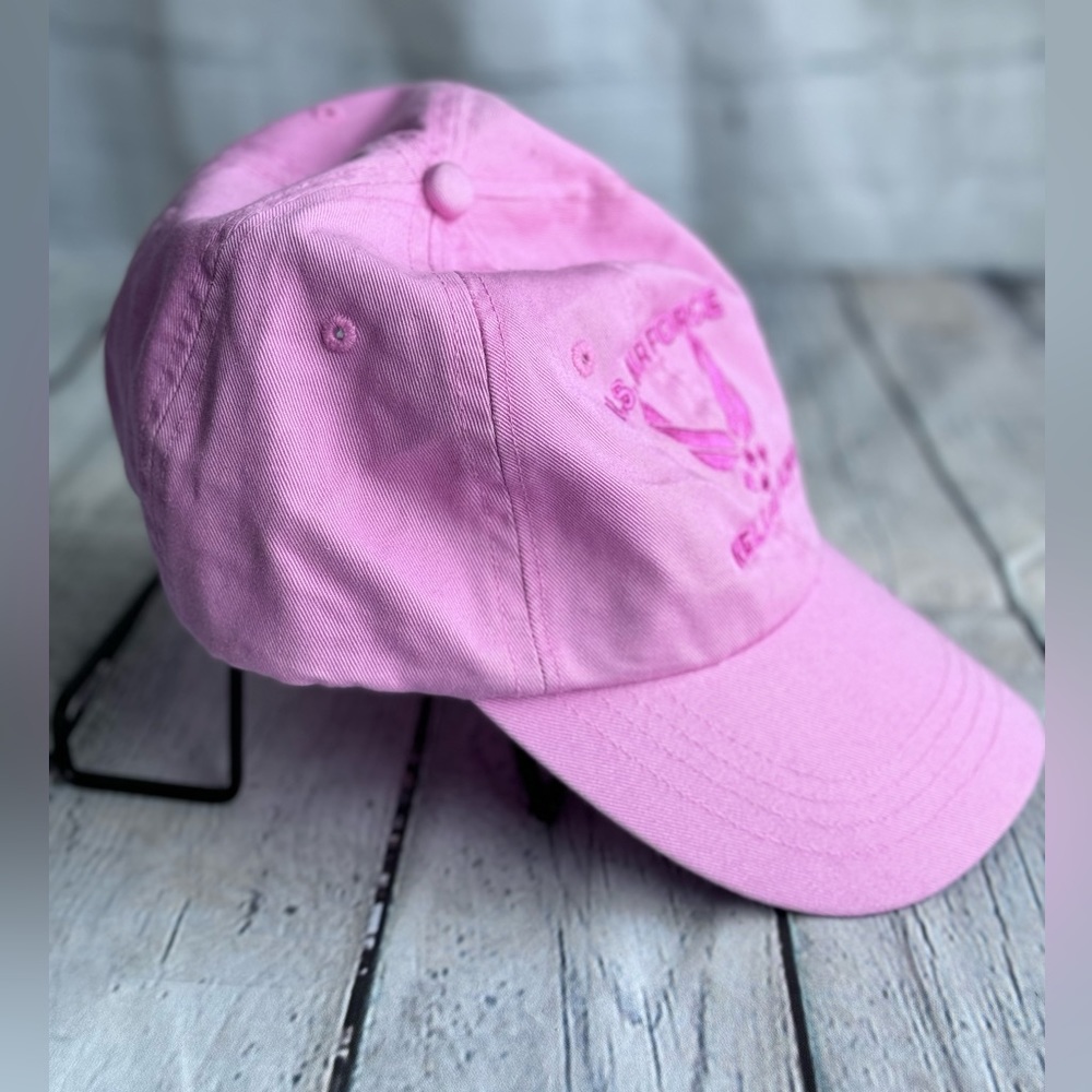 USAF Nellis AFB Embroidered Adjustable Pink Cap Hat United States Air Force 💗 - Picture 6 of 6